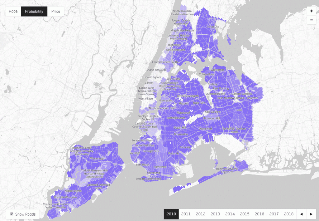 Where can you buy a property for 1,000,000 in New York City Vivid Maps