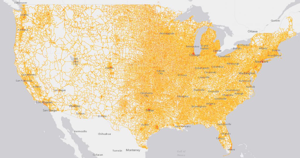 Road and Aviation Noise in the U.S. Vivid Maps