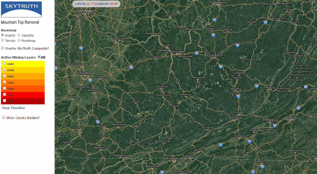 MountainTopRemoval Vivid Maps