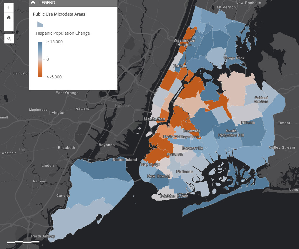The Modern Transformation of NYC (2000 2015) Vivid Maps