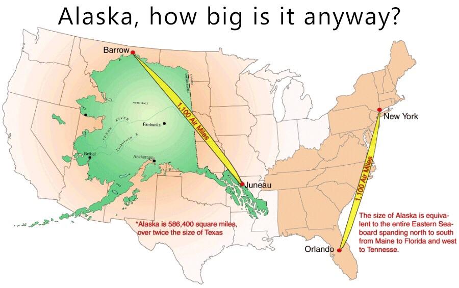 Alaska, how big is it anyway? Vivid Maps