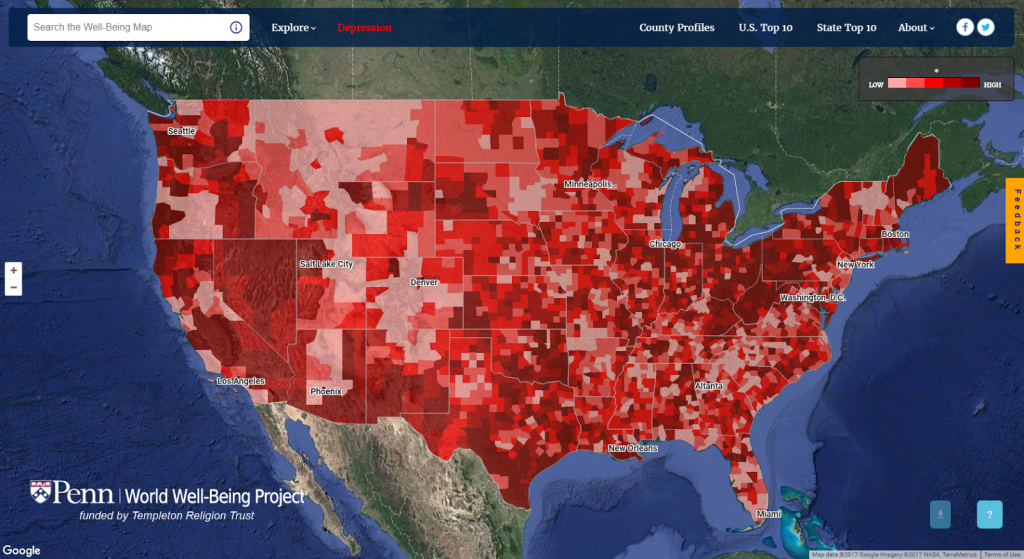 The WellBeing Map Vivid Maps