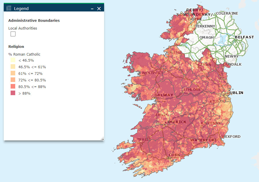 Mapping the Irish Census (2016 ) Vivid Maps
