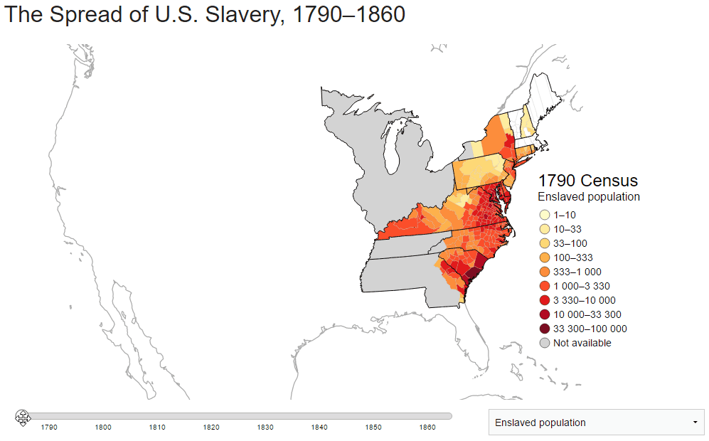 The Spread Of US Slavery 1790 1860 Vivid Maps
