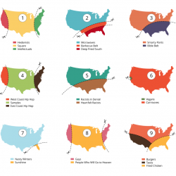 9 ways to divide United States