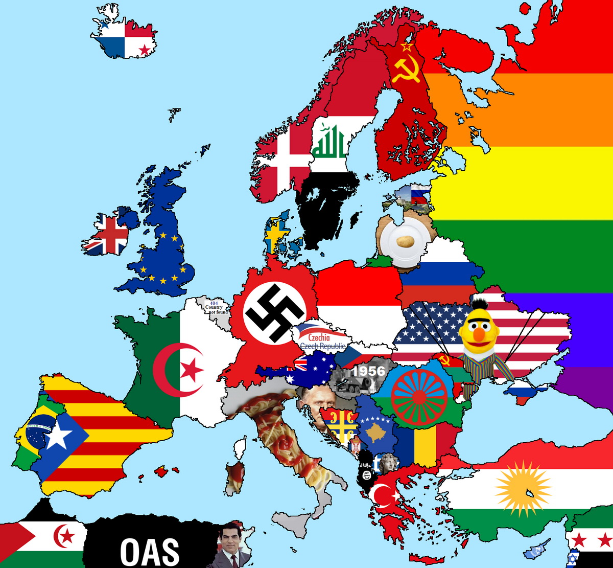 A map to trigger literally all Europeans