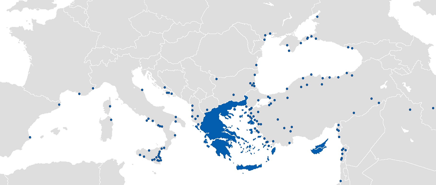 Location of every Ancient Greek city outside of Greece and Cyprus, that