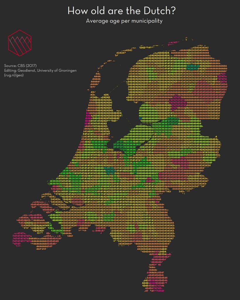 How old are the Dutch? Vivid Maps