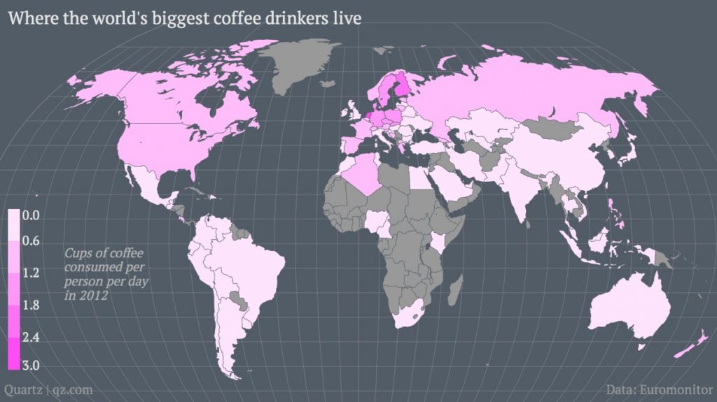 The world's biggest tea & coffee drinking nations Vivid Maps