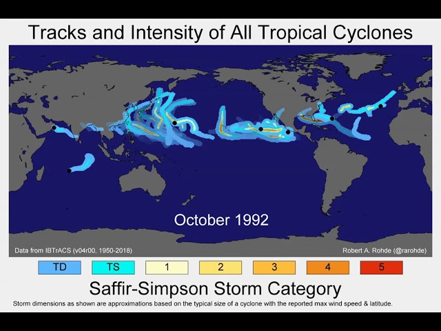 Intensity and Animated Track of Every Tropical Cyclone - Vivid Maps