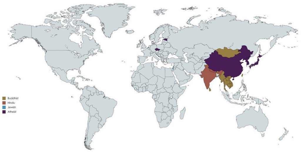 Detailed Maps Of The World S Religions Vivid Maps Religions 1024x518